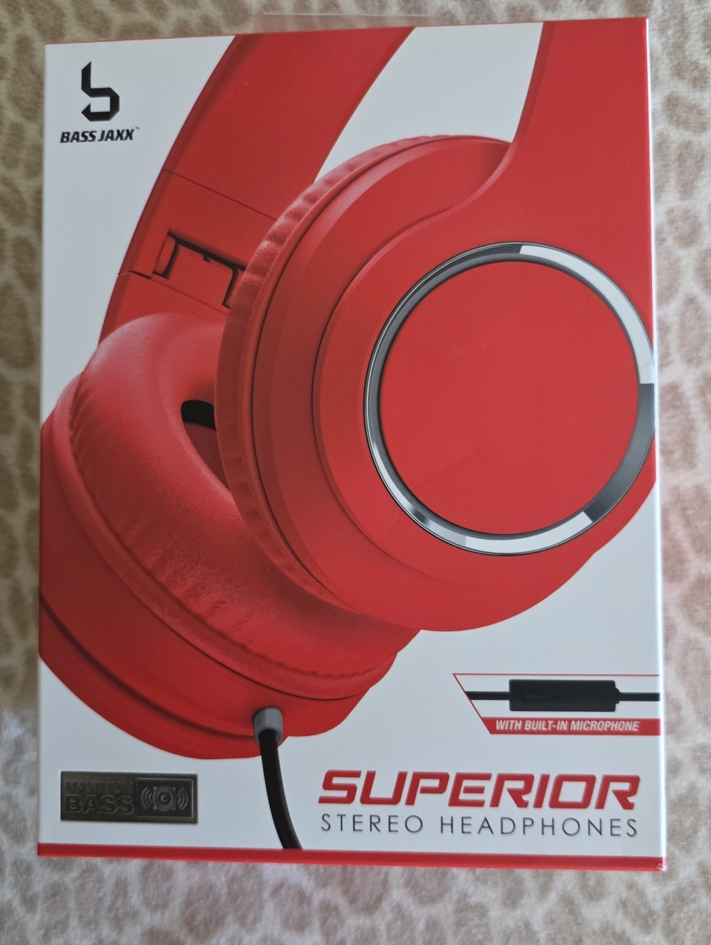 Red Superior Stereo Headphones - Picture 6 of 6